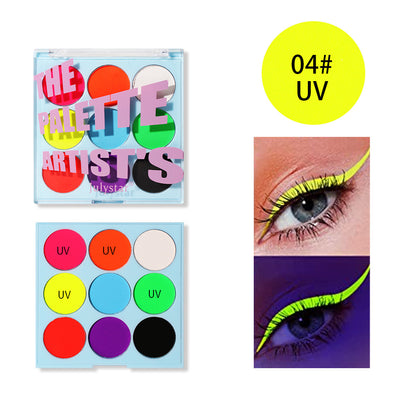 Face Body PaintingWater Soluble Colour UV Eyeliner PaletteLuminous EyelinerQuick DryingNon-Smudge Body Painting Art Cream Makeup