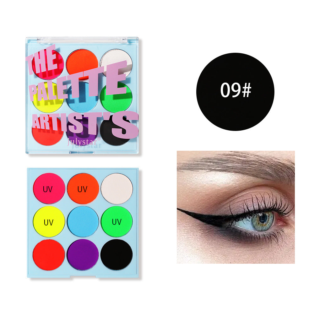 Face Body PaintingWater Soluble Colour UV Eyeliner PaletteLuminous EyelinerQuick DryingNon-Smudge Body Painting Art Cream Makeup