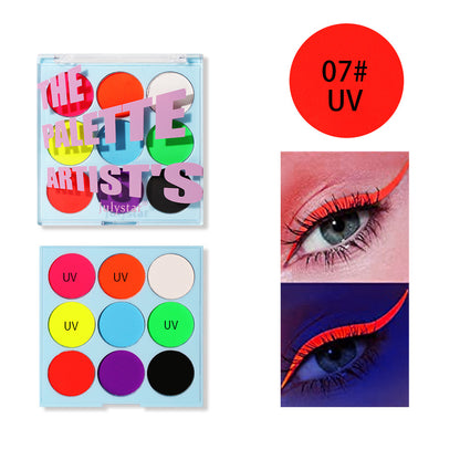 Face Body PaintingWater Soluble Colour UV Eyeliner PaletteLuminous EyelinerQuick DryingNon-Smudge Body Painting Art Cream Makeup