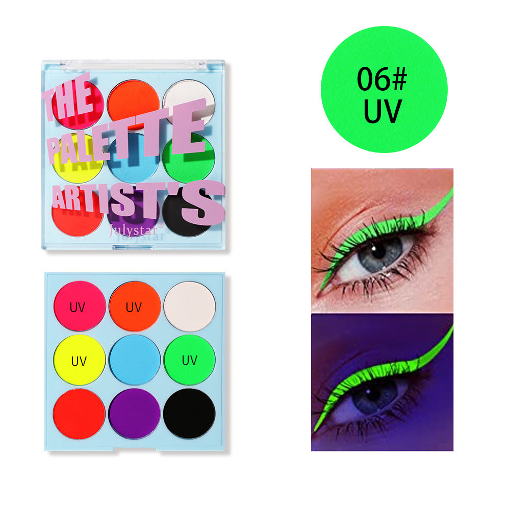 Face Body PaintingWater Soluble Colour UV Eyeliner PaletteLuminous EyelinerQuick DryingNon-Smudge Body Painting Art Cream Makeup