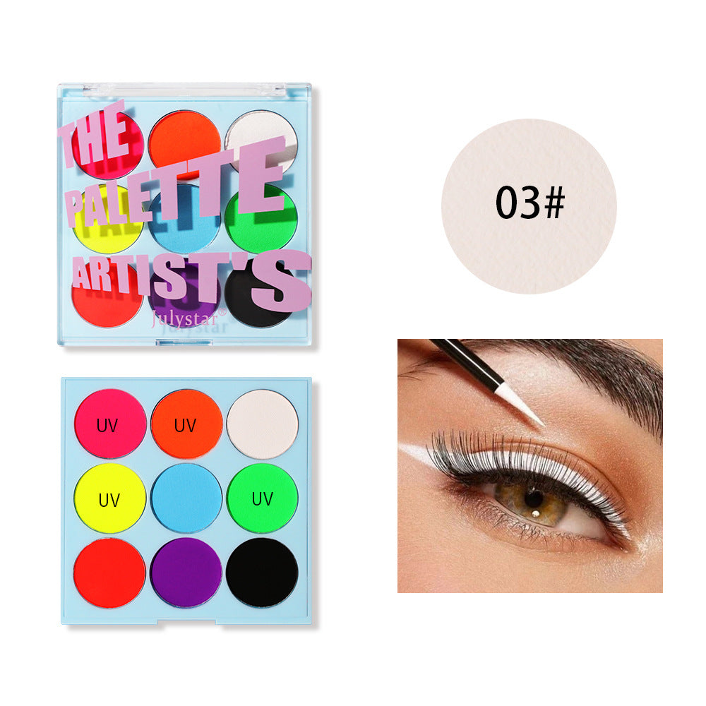 Face Body PaintingWater Soluble Colour UV Eyeliner PaletteLuminous EyelinerQuick DryingNon-Smudge Body Painting Art Cream Makeup