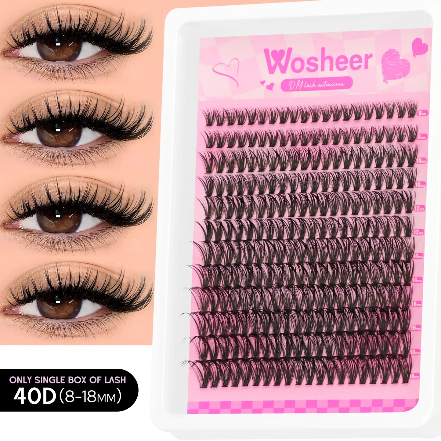 Spiky Lash Extension Manga Clusters Eyelash