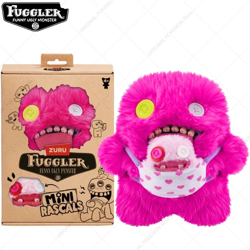 Original Fuggler Ugly Teeth Monsters Plush Toys Funny Fugglers Fart Face Hair Fuggs Mini Rascals Cartoon Peluche Dolls Gifts Kid