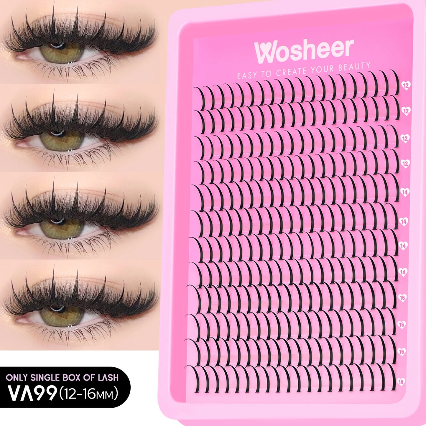 Spiky Lash Extension Manga Clusters Eyelash