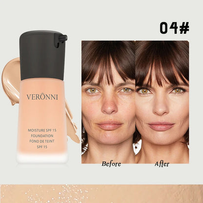 Matte Liquid Foundation Oil Control Concealer Natural Face Base Professional Makeup