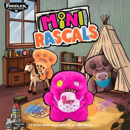 Original Fuggler Ugly Teeth Monsters Plush Toys Funny Fugglers Fart Face Hair Fuggs Mini Rascals Cartoon Peluche Dolls Gifts Kid