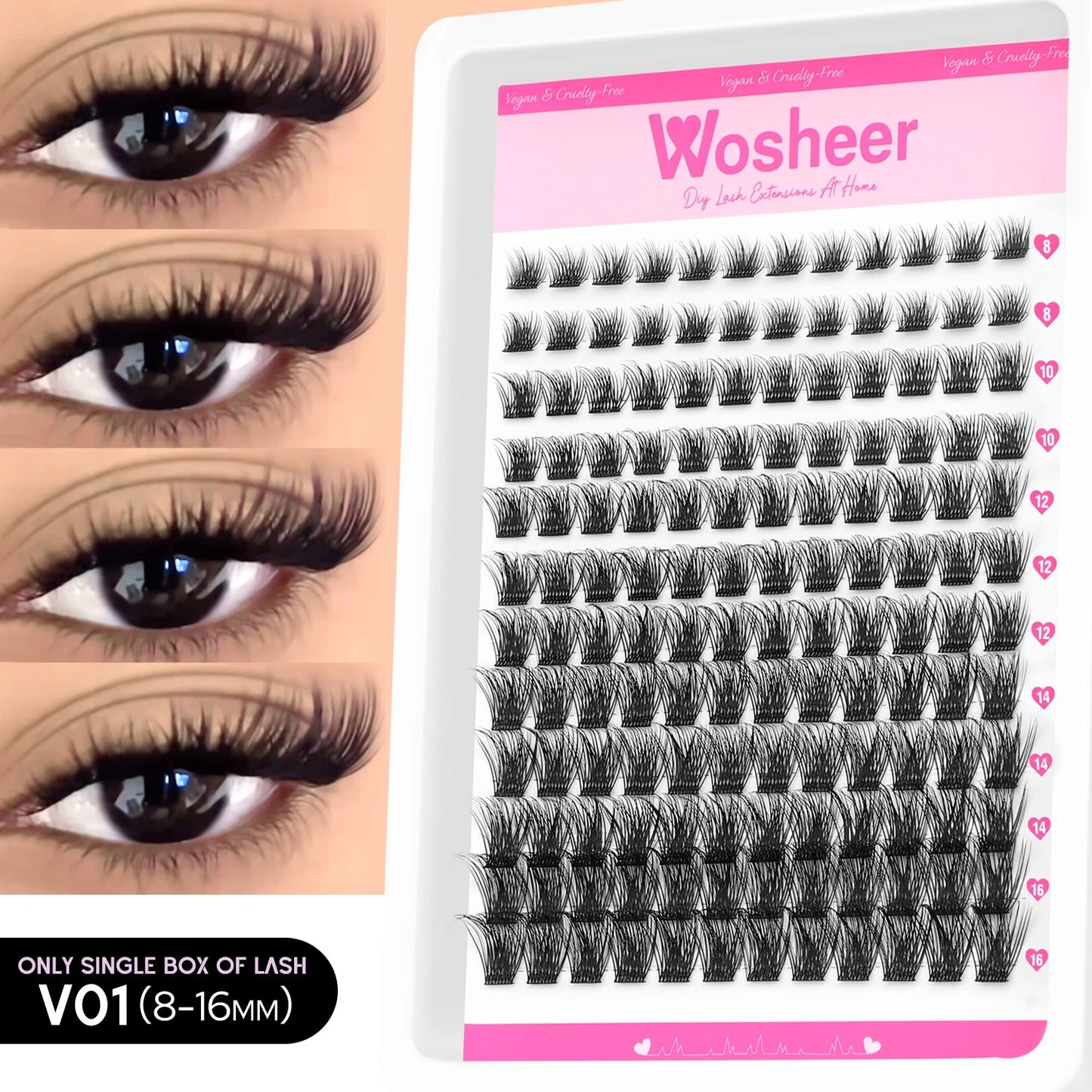 Spiky Lash Extension Manga Clusters Eyelash