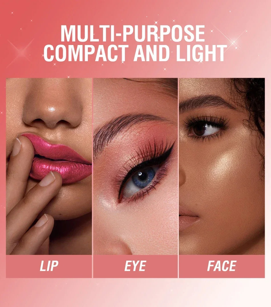 Fine Glitter lipstick, quicksand gold lipstick, moisturizing silky mermaid girl pink, long-lasting waterproof， grapefruit orange