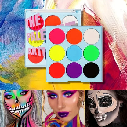 Face Body PaintingWater Soluble Colour UV Eyeliner PaletteLuminous EyelinerQuick DryingNon-Smudge Body Painting Art Cream Makeup