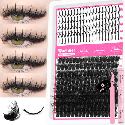 Spiky Lash Extension Manga Clusters Eyelash