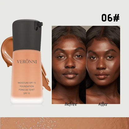 Matte Liquid Foundation Oil Control Concealer Natural Face Base Professional Makeup