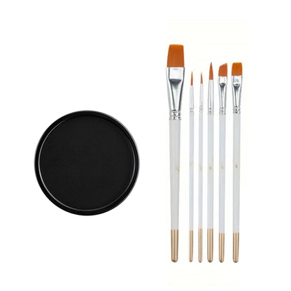 Water Monochromatic Face Body Painting Palette Makeup Body Partie 10 Brushes and Palettes Set 30G