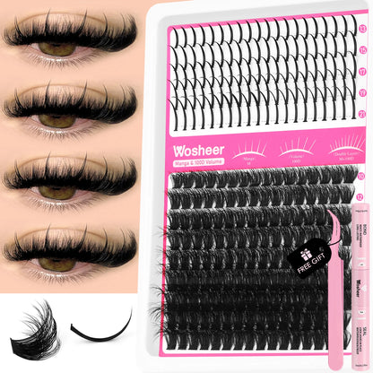 Spiky Lash Extension Manga Clusters Eyelash