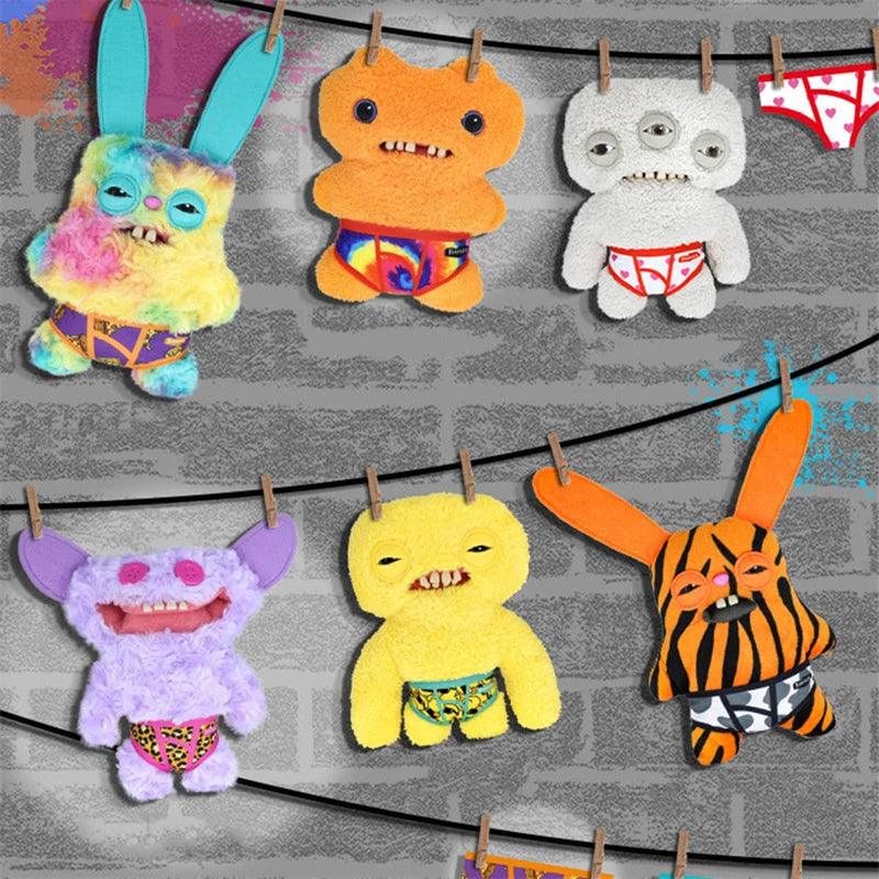 Original Fuggler Ugly Teeth Monsters Plush Toys Funny Fugglers Fart Face Hair Fuggs Mini Rascals Cartoon Peluche Dolls Gifts Kid