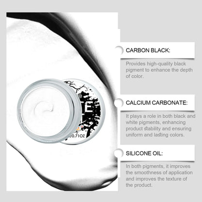 Body Painting Kit-Black and White Halloween Body Painting Painting Palette for Halloween Cosplay Party SFX Artistic Stage Makeup