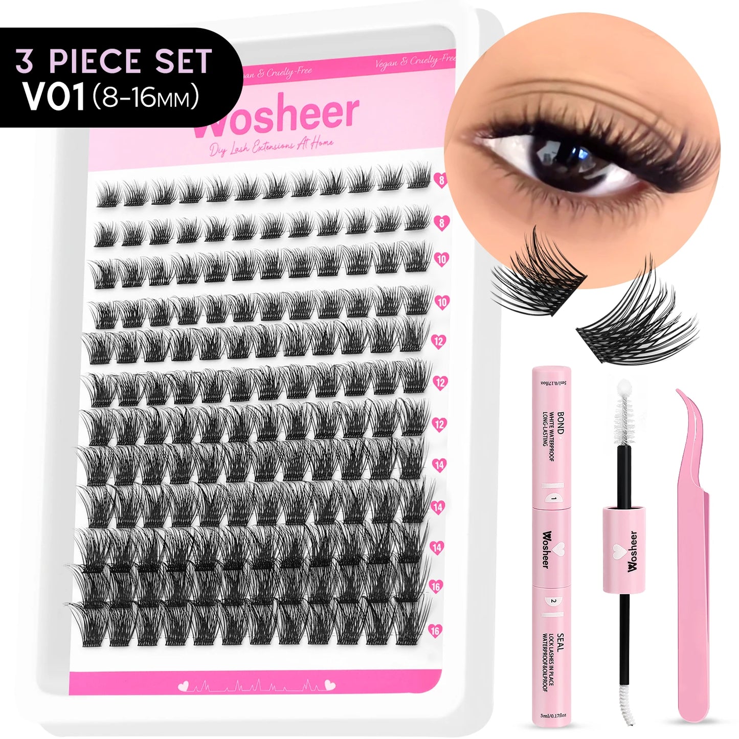 Spiky Lash Extension Manga Clusters Eyelash