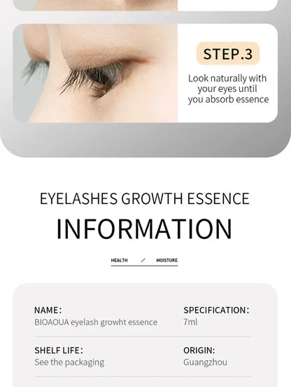 Fast Eyelash Growth Serum 7 Days Natural Eyelash Curling Lash Treatment Eye Care Products Makeup
