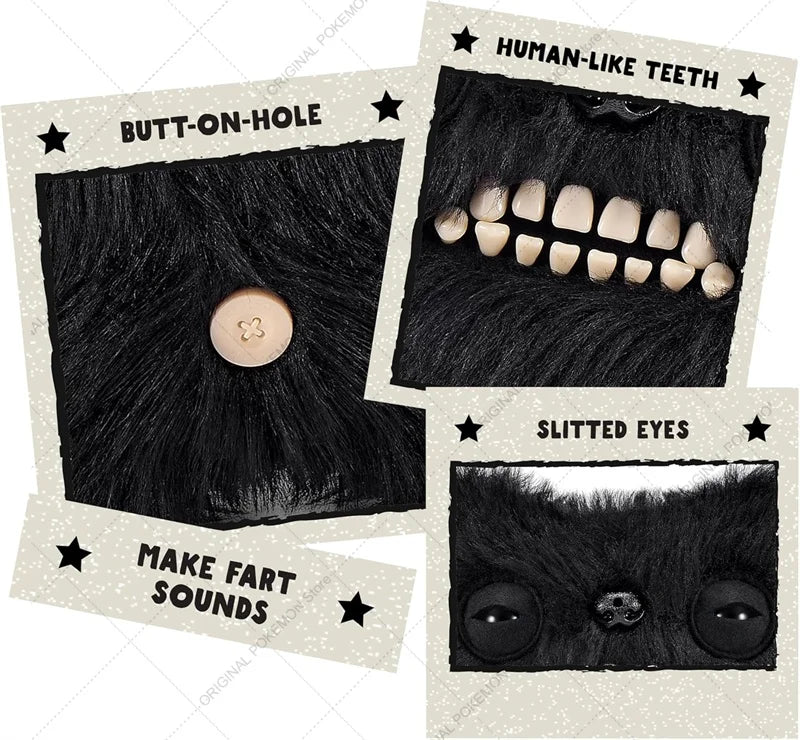 Original Fuggler Ugly Teeth Monsters Plush Toys Funny Fugglers Fart Face Hair Fuggs Mini Rascals Cartoon Peluche Dolls Gifts Kid