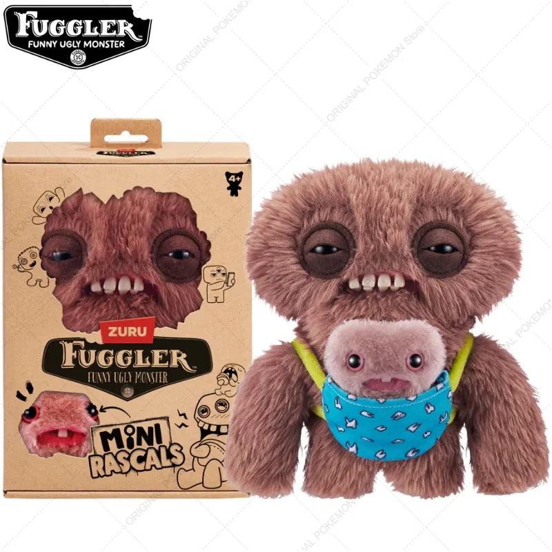 Original Fuggler Ugly Teeth Monsters Plush Toys Funny Fugglers Fart Face Hair Fuggs Mini Rascals Cartoon Peluche Dolls Gifts Kid