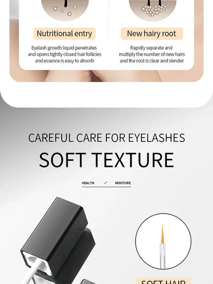 Fast Eyelash Growth Serum 7 Days Natural Eyelash Curling Lash Treatment Eye Care Products Makeup