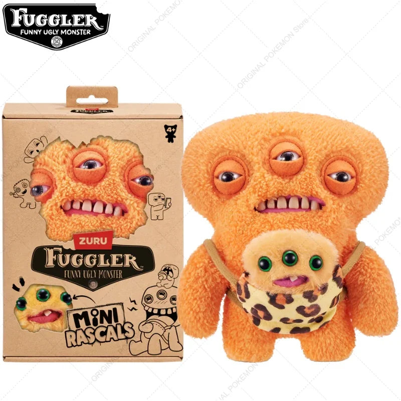 Original Fuggler Ugly Teeth Monsters Plush Toys Funny Fugglers Fart Face Hair Fuggs Mini Rascals Cartoon Peluche Dolls Gifts Kid