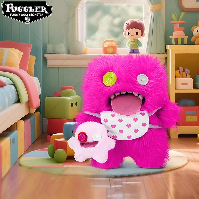 Original Fuggler Ugly Teeth Monsters Plush Toys Funny Fugglers Fart Face Hair Fuggs Mini Rascals Cartoon Peluche Dolls Gifts Kid