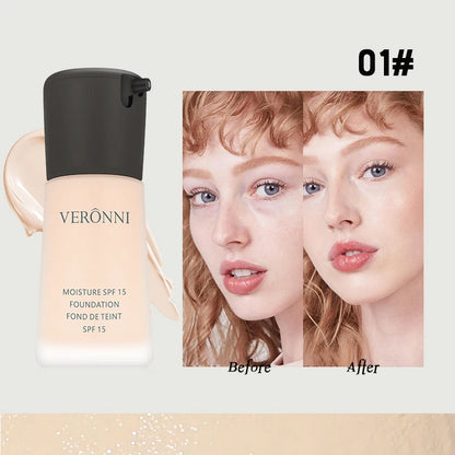 Matte Liquid Foundation Oil Control Concealer Natural Face Base Professional Makeup