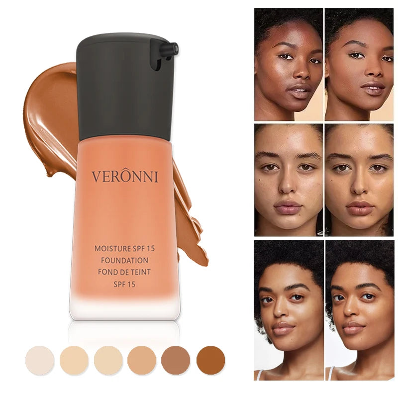 Matte Liquid Foundation Oil Control Concealer Natural Face Base Professional Makeup