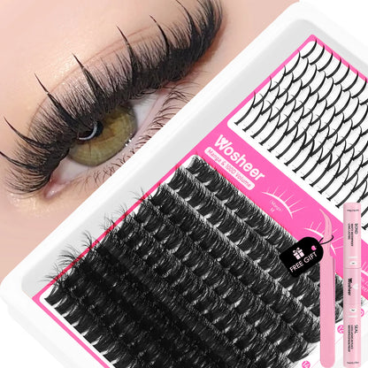 Spiky Lash Extension Manga Clusters Eyelash