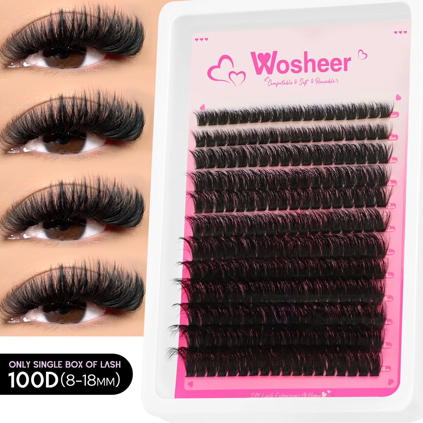Spiky Lash Extension Manga Clusters Eyelash