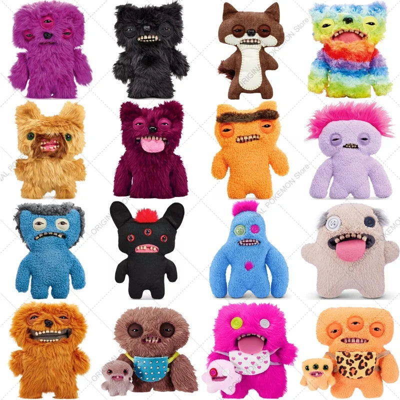 Original Fuggler Ugly Teeth Monsters Plush Toys Funny Fugglers Fart Face Hair Fuggs Mini Rascals Cartoon Peluche Dolls Gifts Kid