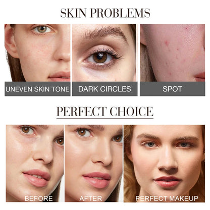 Matte Liquid Foundation Oil Control Concealer Natural Face Base Professional Makeup