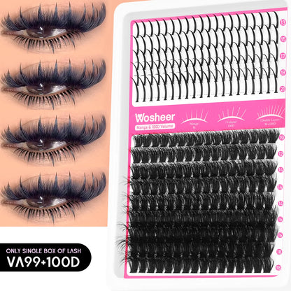 Spiky Lash Extension Manga Clusters Eyelash