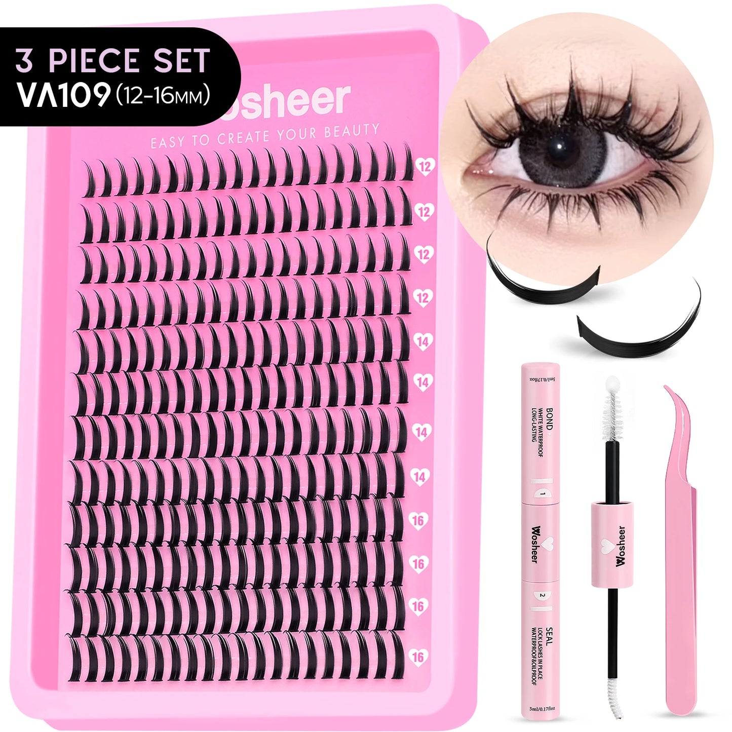 Spiky Lash Extension Manga Clusters Eyelash