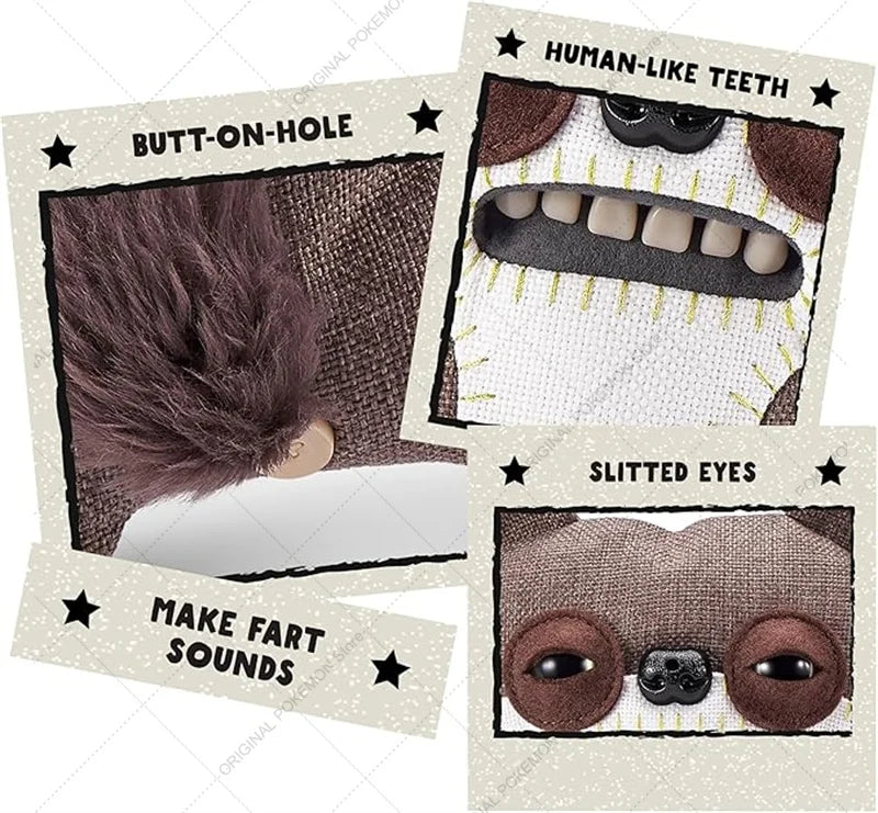 Original Fuggler Ugly Teeth Monsters Plush Toys Funny Fugglers Fart Face Hair Fuggs Mini Rascals Cartoon Peluche Dolls Gifts Kid