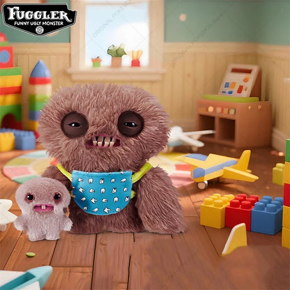 Original Fuggler Ugly Teeth Monsters Plush Toys Funny Fugglers Fart Face Hair Fuggs Mini Rascals Cartoon Peluche Dolls Gifts Kid